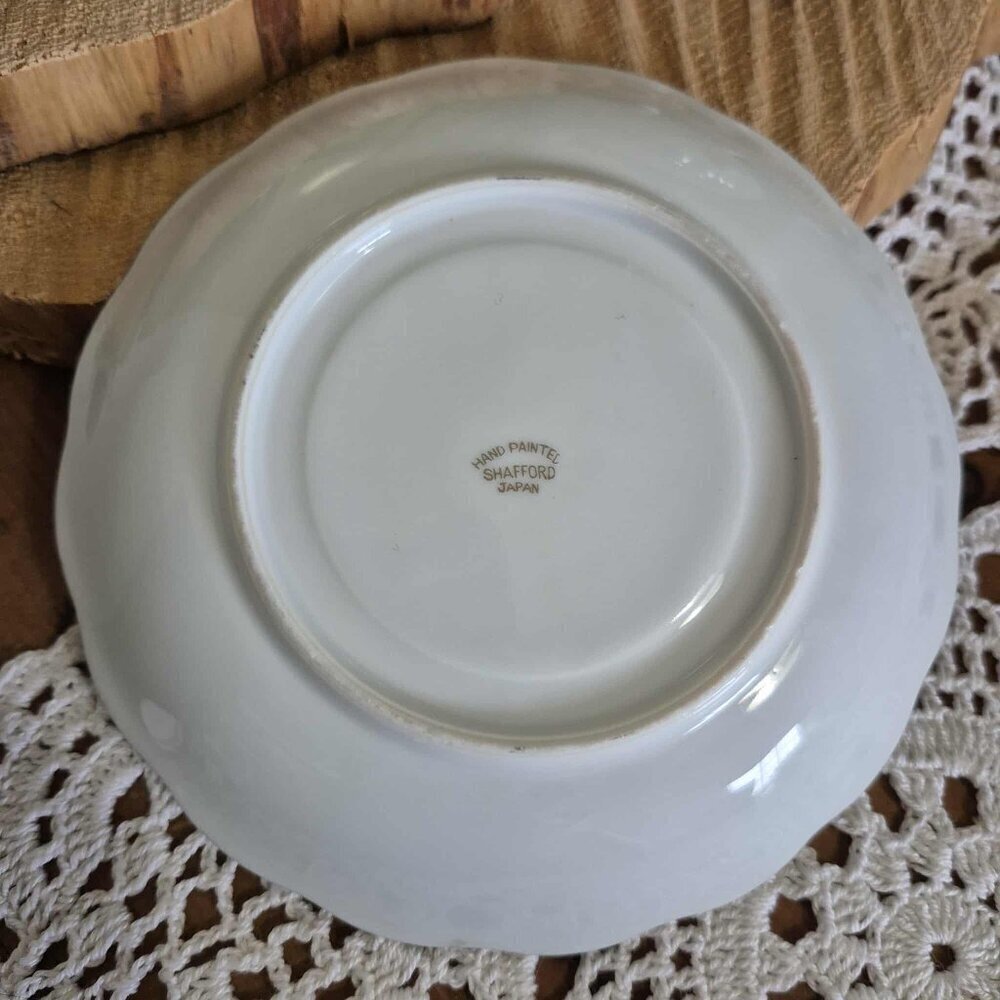 SHAFFORD Vintage Teal Floral Tea Cup - Picture 3 of 8